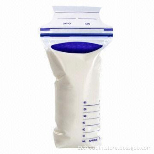 Stand-up PE Pouch for Milk Storage, Moisture-proof with Top Zipper